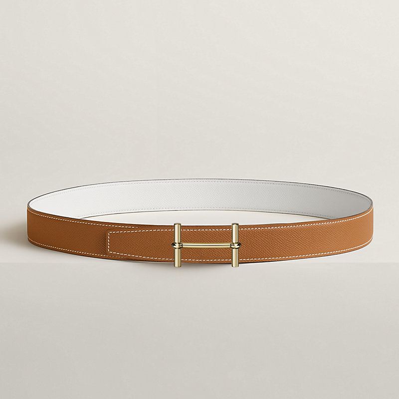 H d'Ancre 벨트 버클 & 리버서블 가죽 스트랩 32mm