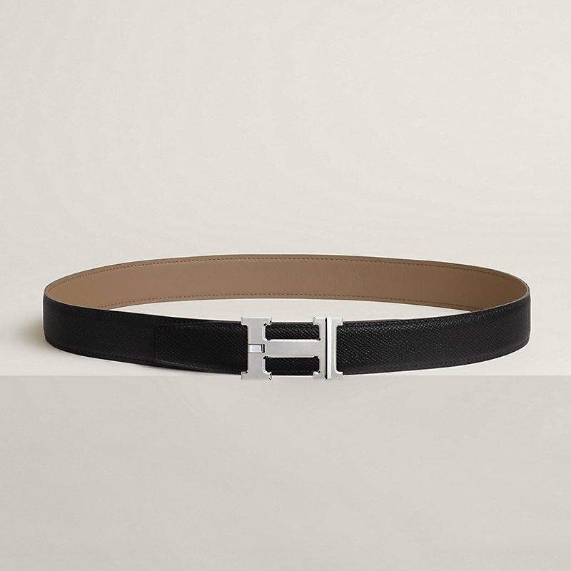 H Day & Night reversible belt buckle & Reversible leather strap 32&nbsp;mm, View: , view 3 of 4