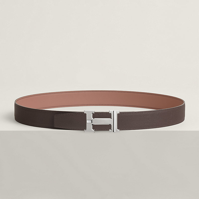 H Day & Night reversible belt buckle & Reversible leather strap 32&nbsp;mm, View: , view 3 of 4