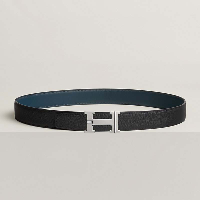 H Day & Night reversible belt buckle & Reversible leather strap 32&nbsp;mm, View: , view 3 of 4