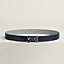 H Day & Night reversible belt buckle & Reversible leather strap 32&nbsp;mm, View: , view 1 of 2