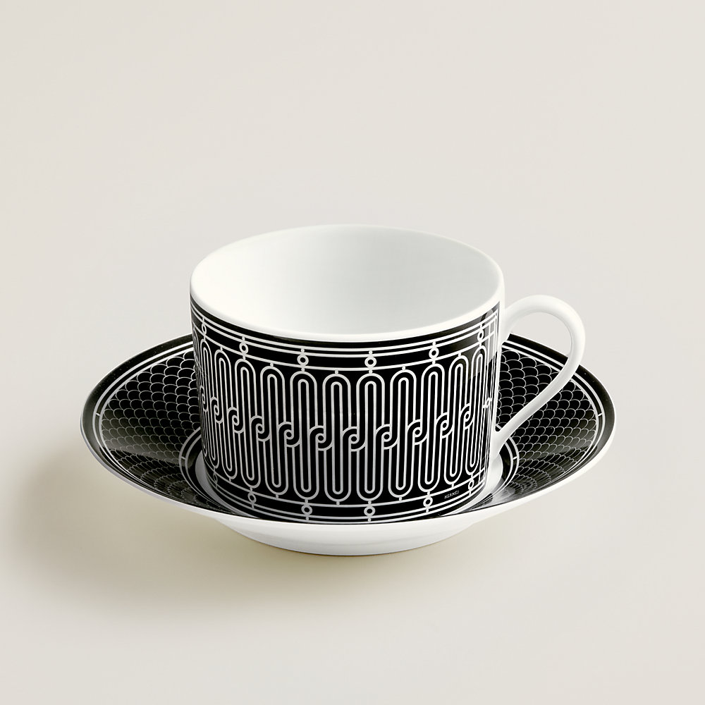 H Deco tea cup and saucer