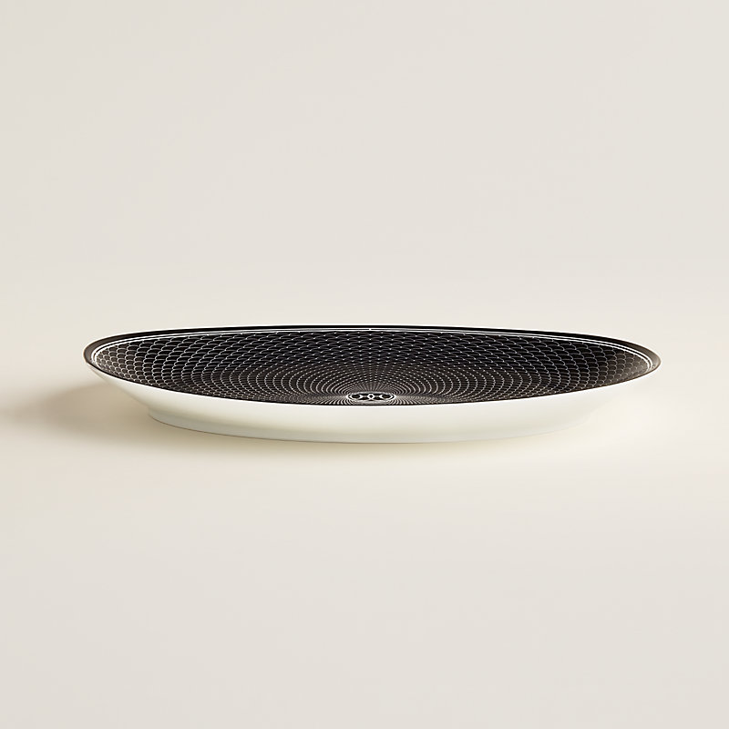 H Deco oval platter, large model