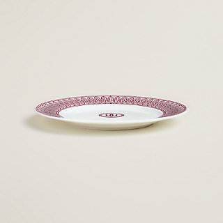 H Deco rouge dessert plate n°1 | Hermès Finland