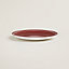 H Deco rouge dessert plate n°2, View: Worn, worn, view 3 of 3