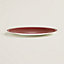H Deco rouge presentation plate, View: Worn, worn, view 3 of 3