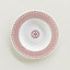 H Deco rouge soup plate, View: Worn, worn, view 1 of 3
