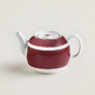 H Deco rouge teapot, small model | Hermès Singapore