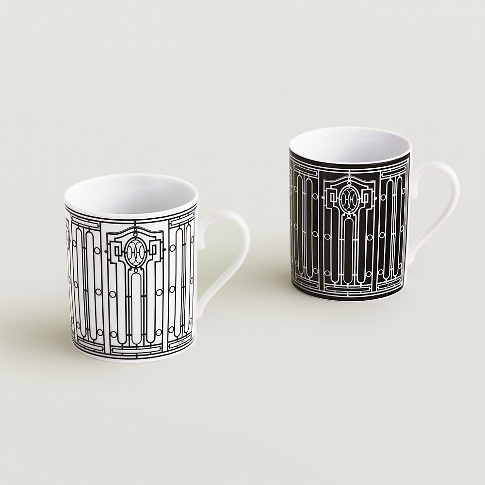 H Deco set of 2 mugs (n°1 and 2) | Hermès Canada