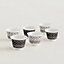 H Deco set of 6 cups, mini model (n° 1 and 2), View: Worn, worn, view 1 of 2