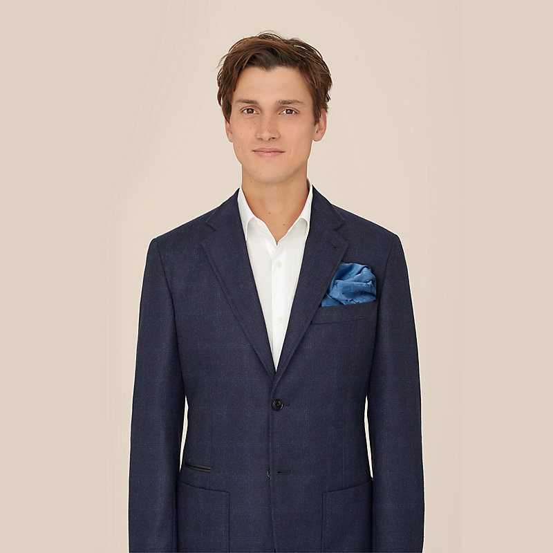 hermes silk pocket square