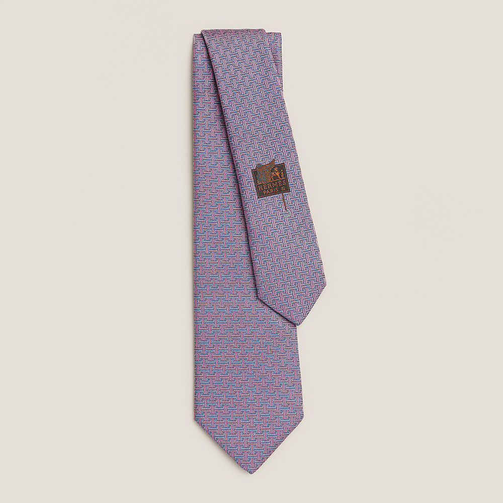 purple hermes tie
