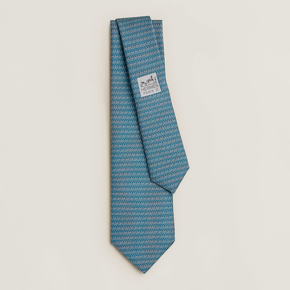H Duo tie - Black | Hermès Malaysia