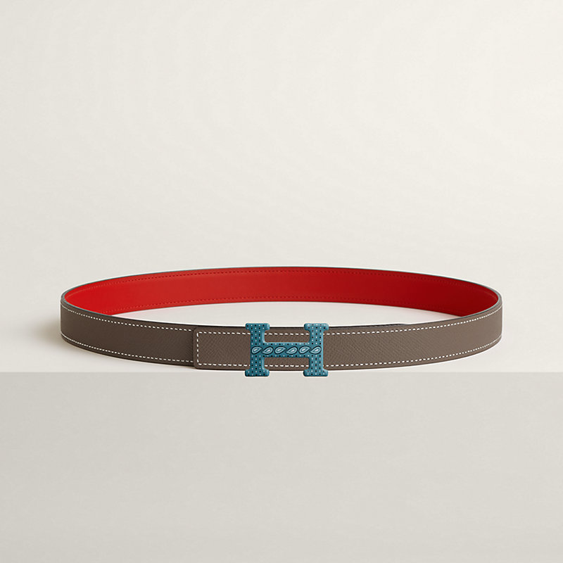 H Email Bandana 벨트 버클 & 리버서블 가죽 스트랩 24mm