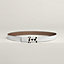 View: , H Email Coeur belt buckle & Reversible leather strap 24 mm