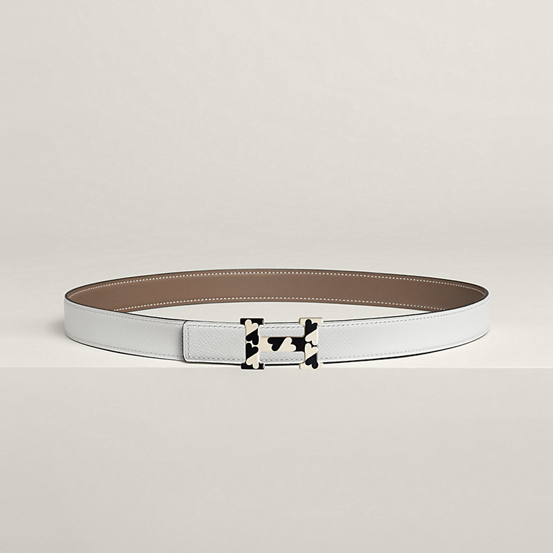H Email Coeur belt buckle & Reversible leather strap 24 mm