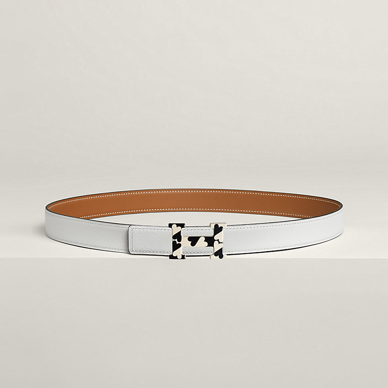 H Email Coeur belt buckle & Reversible leather strap 24 mm