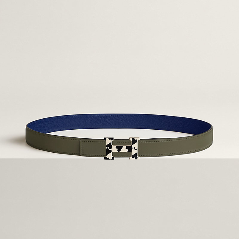 H Email Coeur belt buckle & Reversible leather strap 24 mm