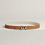 H Email Coeur belt buckle & Toile H Plume leather strap 24&nbsp;mm, View: , view 2 of 2