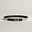 H Email Coeur belt buckle & Toile H Plume leather strap 24&nbsp;mm, View: , view 1 of 2
