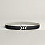 H Email Coeur belt buckle & Toile H Plume leather strap 24&nbsp;mm, View: , view 2 of 2