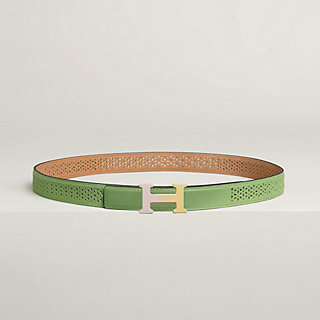 H Email Fusion belt buckle & Reversible leather strap 24 mm