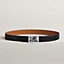 H Embleme belt buckle  & Reversible leather strap 32&nbsp;mm, View: , view 1 of 2