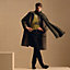 H Embosse scarf, View: Worn, worn, view 1 of 3