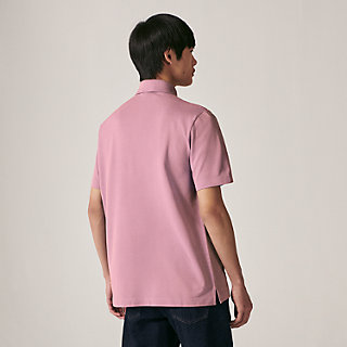 purple hermes basic polo shirt