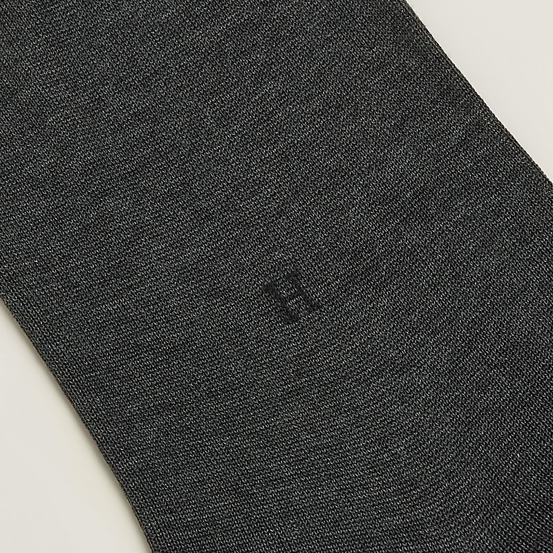 "H" embroidery socks