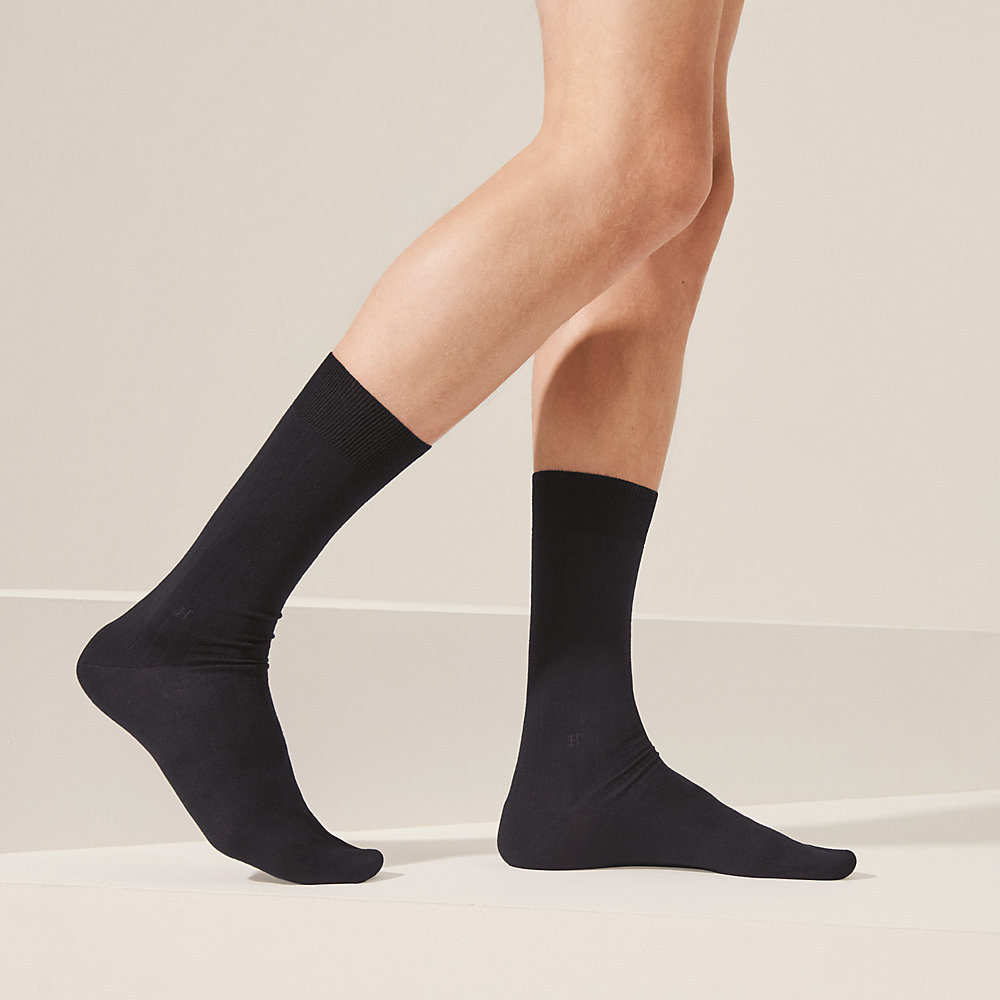 "H" embroidery socks Hermès UK