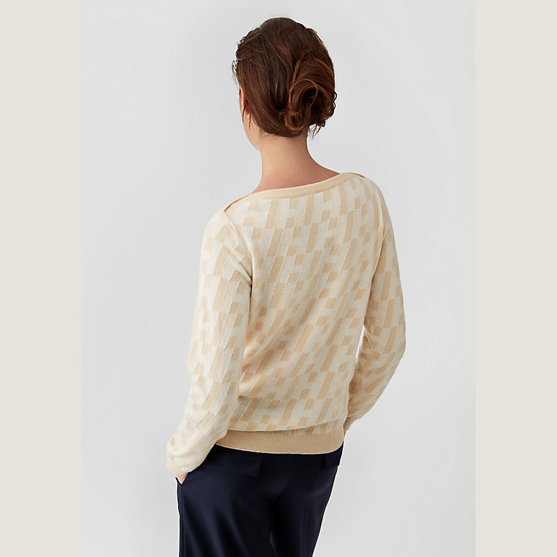H en Biais boatneck sweater