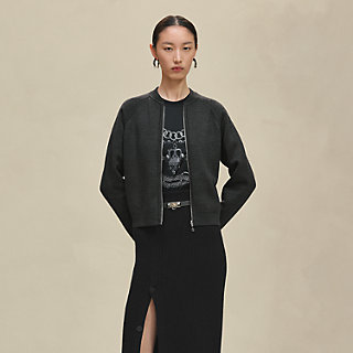 H en Biaisモチーフ【HERMES】カーディガン オシャレ☆】HERMES H en Biaisモチーフ 長袖カーディガン