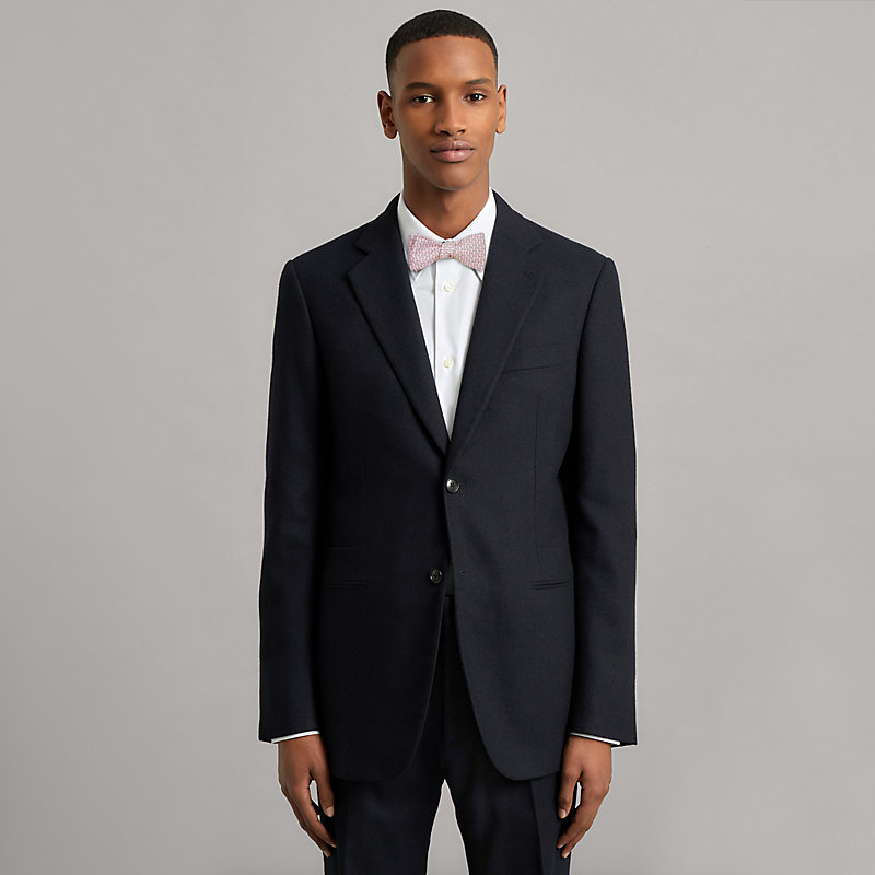 hermes black bow tie