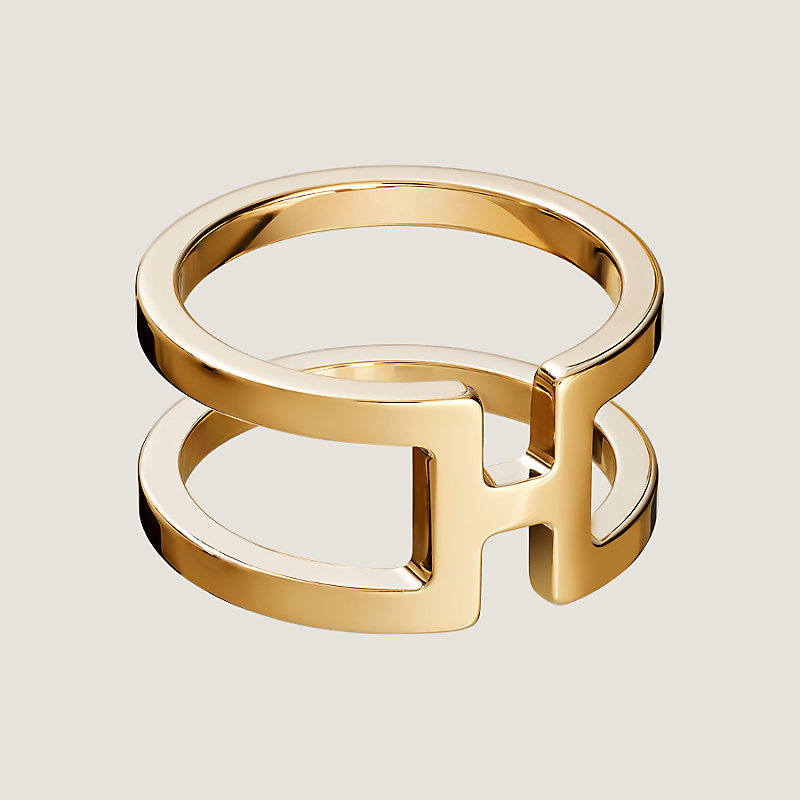 Hermes scarf ring PERMABRASS, Women's Fashion, Jewelry