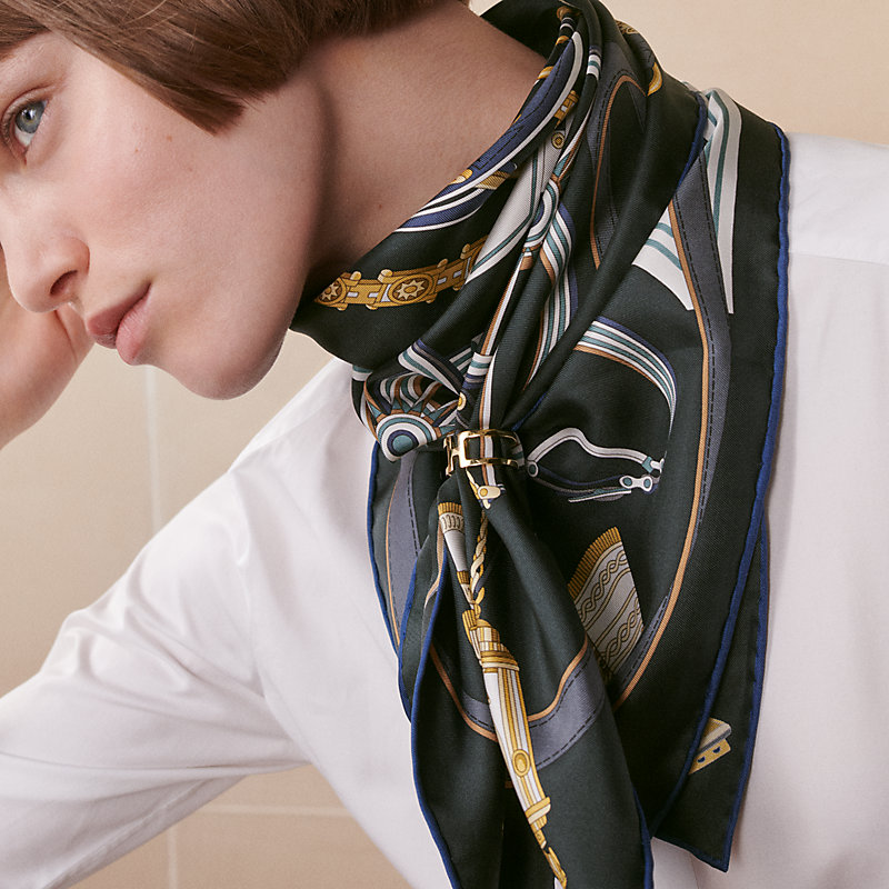 Silk Scarf Ring Latest Scarf Wearing Styles How To Style A Hermes