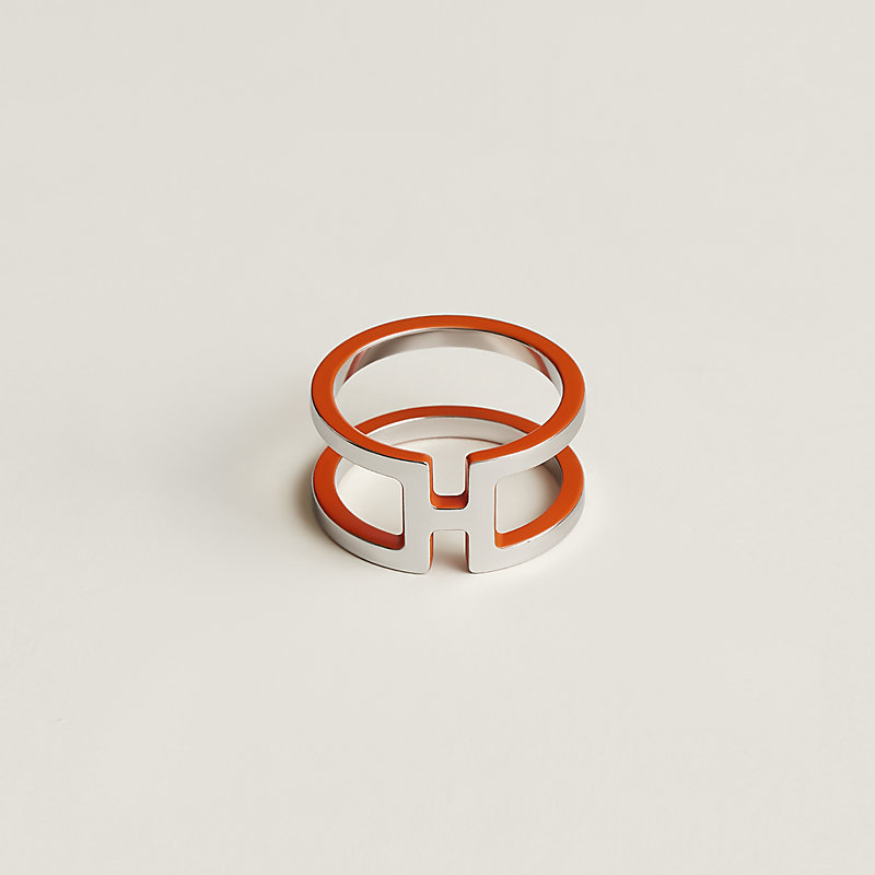 Hermes Trio Scarf Ring, Gold