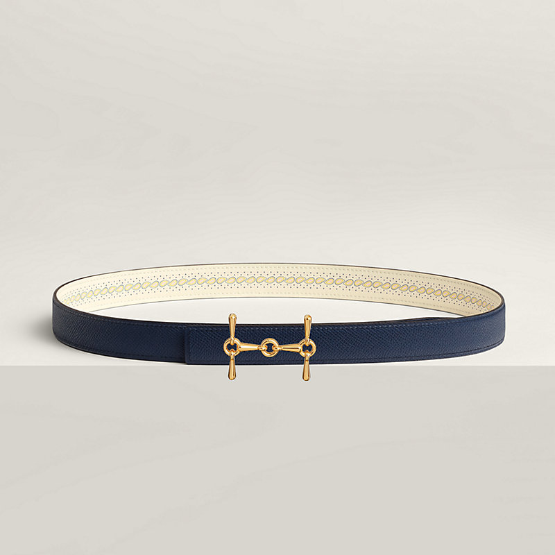 H Equestre belt buckle & Bandana leather strap 24 mm H Equestre belt buckle & Bandana leather strap 24 mm