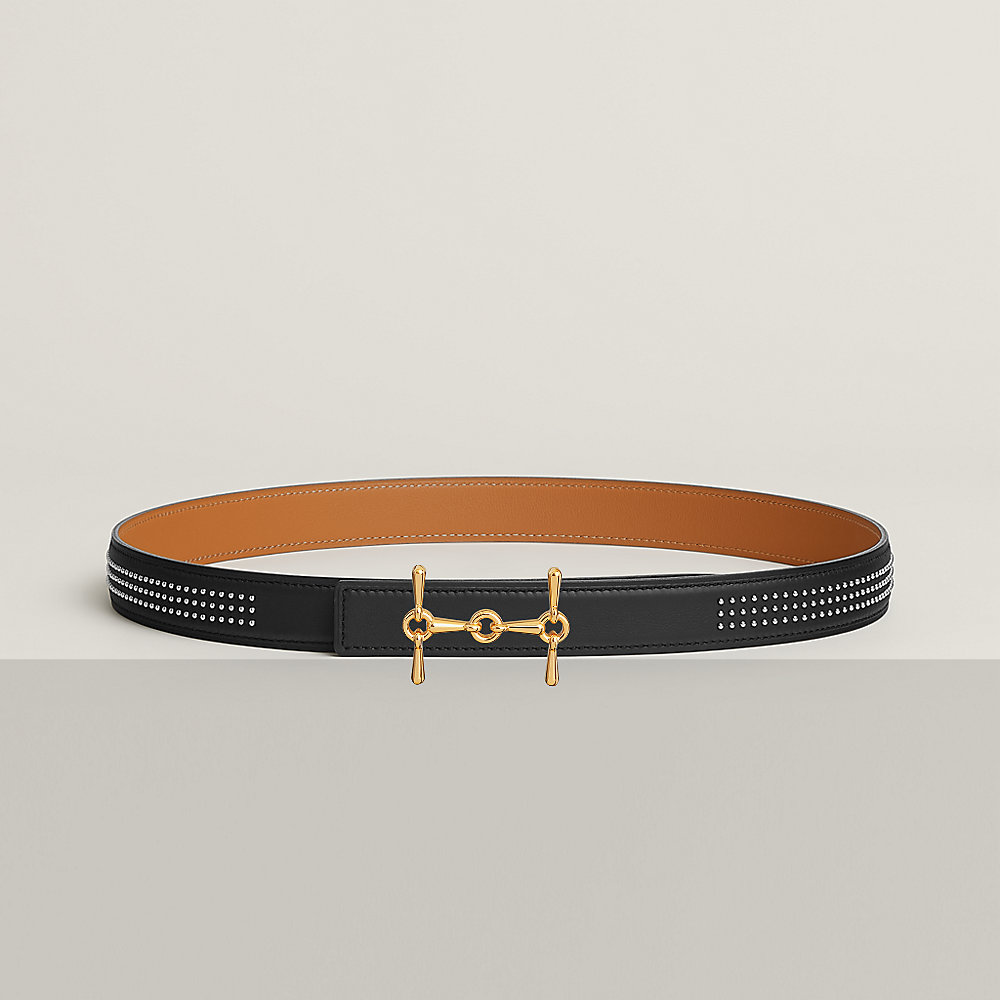 H Equestre belt buckle & Leather strap 24 mm | Hermès USA