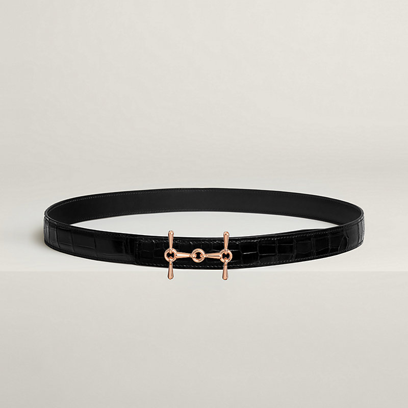 H Equestre belt buckle & Leather strap 24 mm | Hermès USA