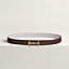 H Equestre belt buckle & Reversible leather strap 24&nbsp;mm, View: , view 1 of 3