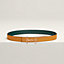 View: , H Equestre belt buckle & Reversible leather strap 24 mm