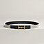 H Equestre belt buckle & Toile H Plume leather strap 24&nbsp;mm, View: , view 1 of 3