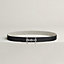 H Equestre belt buckle & Toile H Plume leather strap 24&nbsp;mm, View: , view 2 of 3