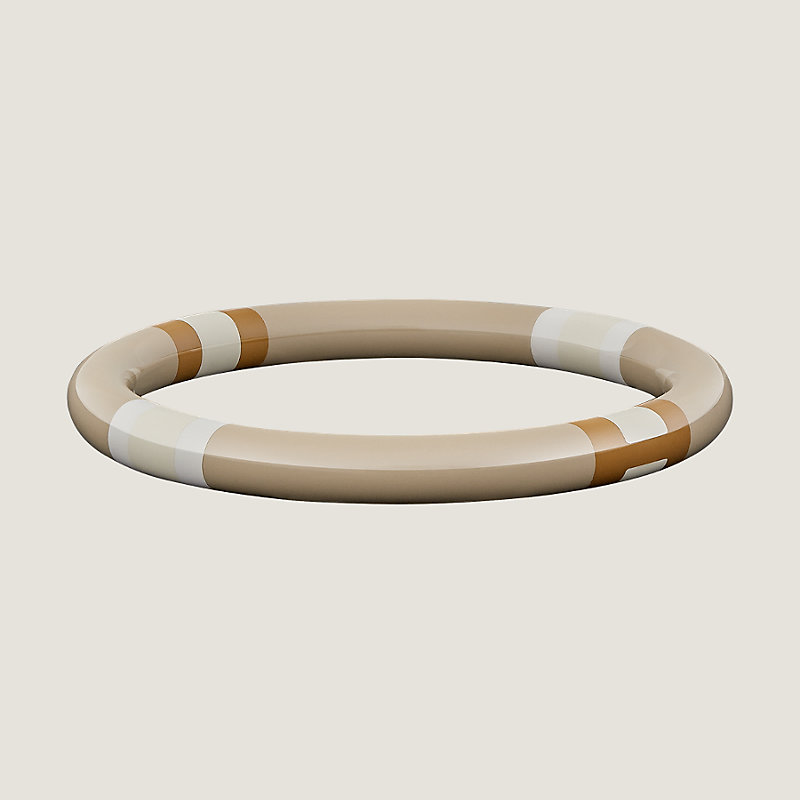 Hermes lacquered store wood bracelet