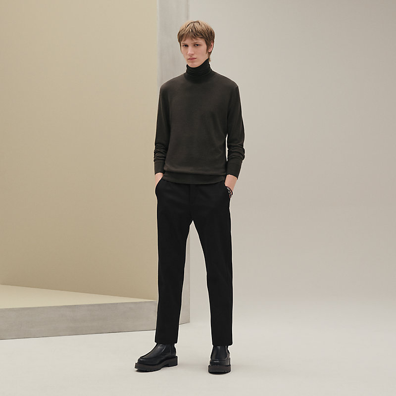 soerte（ソエルテ）Jacquard turtle neck T ブラック soerte（ソエルテ）Jacquard turtle neck T ブラック