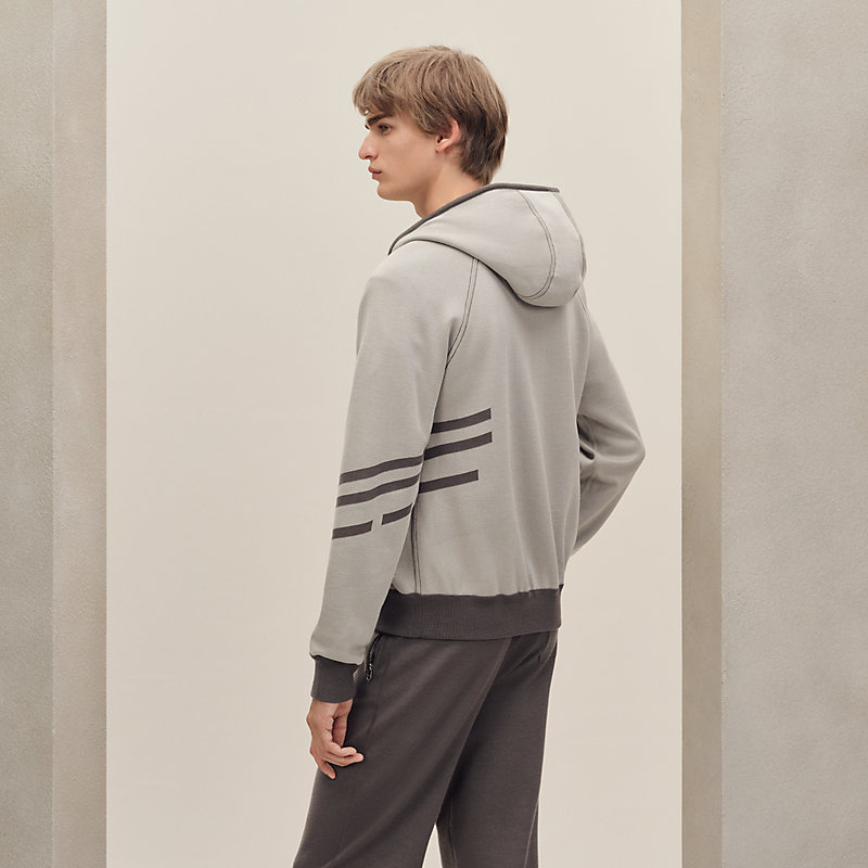 "H Golf" reversible hooded jacket