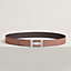 H Guillochee belt buckle & Reversible leather strap 32&nbsp;mm, View: , view 1 of 2