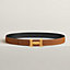 H Guillochee belt buckle & Reversible leather strap 32&nbsp;mm, View: , view 2 of 2