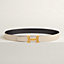 H Guillochee belt buckle & Reversible leather strap 32&nbsp;mm, View: , view 2 of 2